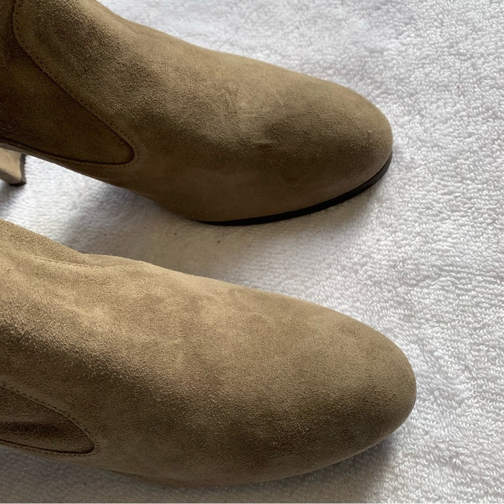 Stuart Weitzman Glove Tie-Back Suede Ankle Boot/Bootie US 10 - Picture 5 of 9